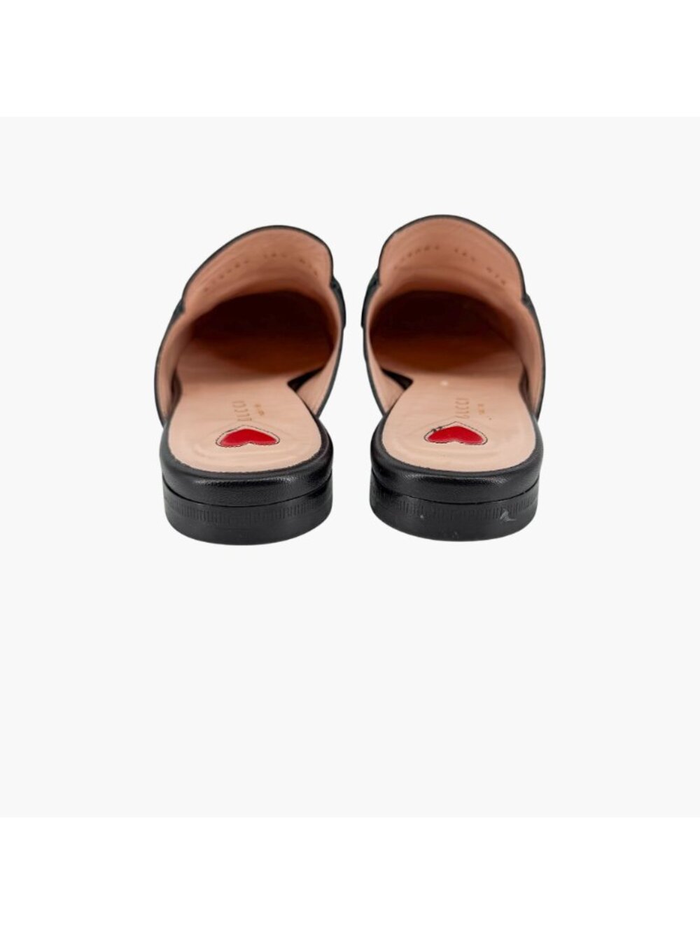 Gucci Princetown Black Leather Web Stripe Horsebit Mules Size 36.5 US 6.5 Women - Picture 8 of 15